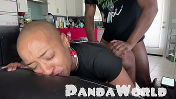 [Destroyed By, By, Anal Submissive Slut] Bald Ebony Anal Submissive Slut Gets Her Asshole Destroyed By BBC