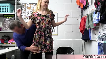 [She Needs, Petite, CCTV] Cute Blonde Chloe Tried To Help A Jacket At The Mall She Takes A Harsh Lesson