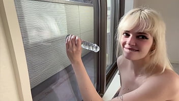 [Plays, Slut, Solo] Teenie Slut Plays With Her Fat Dildo Puts Cock Up Her Bum